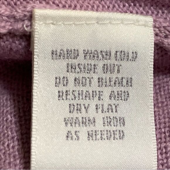 WORTHINGTON Sequence Bead Lavender Cardigan Faux Gem Buttons Women 1X. - Picture 11 of 12